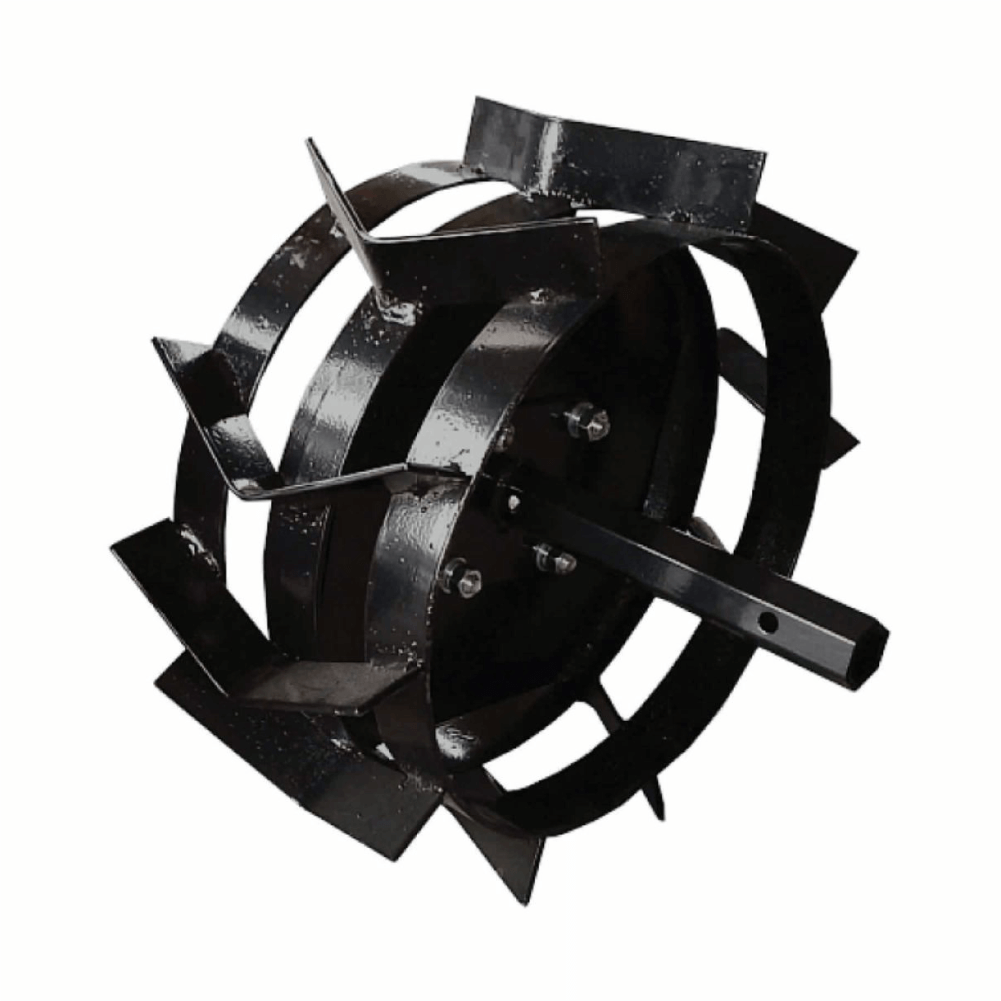 Set 2 roti  metalice 4.00-8  cu tub hexagonal Ø23mm